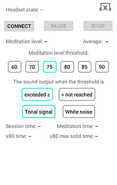 "EEG Meditation" Android app screenshot 1