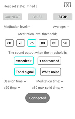 "EEG Meditation" Android app screenshot 2