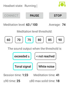 "EEG Meditation" Android app screenshot 4