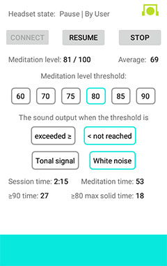 "EEG Meditation" Android app screenshot 6