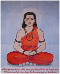 Изображение Матчиндранатха в храме Даттатреи в Гангапуре, штат Карнатака