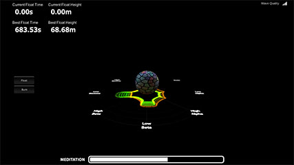 Пример экрана игры Float приложения для Android