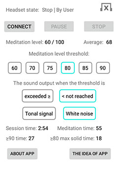 "EEG Meditation" Android app screenshot 7