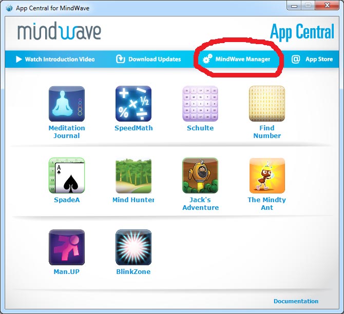 1-й скриншот приложения App Central for MindWave
