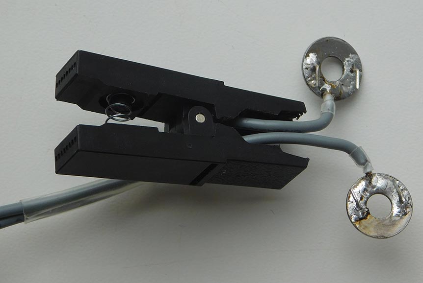 Шайбы из нержавейки диаметром 12 мм с припаянными кабелями, фото 1