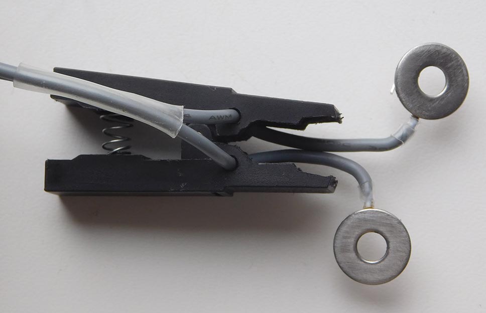 Шайбы из нержавейки диаметром 12 мм с припаянными кабелями, фото 2