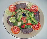 Овощной салат с авокадо, Avocado salad