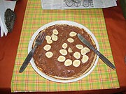 chocolate banana pancake