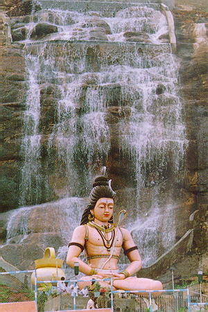         . . . Shiva statue on stadium hill in Puttaparthi